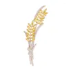 Broches elegantes plantas de trigo broche ou orelha de moda ladies decorações ocidentais acessórios presentes