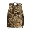 Plecak geparda brązowa ukryta lampart graficzna swobodne plecaki chłopiec camping miękkie torby szkolne kolorowe plecak