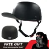 Мотоциклетные шлемы BULLBIKER с открытым лицом, полушлем, винтажный Ретро мужской женский бейсбол для езды, аварийный скутер, крейсер, чоппер