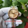 U1 Luxury Watch Unisex 36mm الأصفر DIAL 126333 126331 Automatic Mechianical Wristwatches Two Tine Gold 2813 Movement Women's Fashion Watches Watches