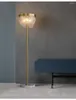Floor Lamps Light Luxury Lamp American Bedroom Study Simple And Creative Three-dimensional All-copper Glass Living Room