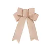 Burlap christmas decorations bow handmade holiday gift tree decoration bows 9 colors 1021