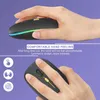 LED Wireless Mouse Rechargeable Slim Silent Mouse 24G Portable Mobile Optical Office with USB Typec Receiver9602671