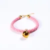 Cat Collars Breakaway lederen kraag PU Veiligheid met belkitten voor ketting zwart roze rood