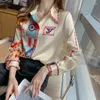 Chemisiers femme Mode OL Chemises femme 2022 Eté Printemps Décontracté Lâche Manches Longues Hauts Blusas Mujer