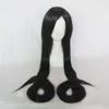 Populaire Cosplay noir 150 cm de long cheveux raides perruque en soie haute température