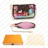 Christmas Fashion Designer MINI POCHETTE ACCESSOIRES Chain Bag Wallet Purse High Quality Silk Screen Handbag Key Pouch M81762 M81545