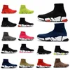 SOCKS SHOEN Runner Sock Boots Casual Sneakers Brandontwerper Nieuwe breien Mesh Hoog platform Zwart Witte slip op Triple S Soft Women Men