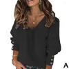 Maglioni da donna autunno inverno moda scollo a V maglione lavorato a maglia maglione da donna manica lunga pullover sciolto elegante abbigliamento casual