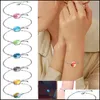 Bangle Bangle Solar Galaxy Luminous System Bracelets Night Pendant Glowing Bracelet Earth Dome Bridesmaid Accessories Watches For Me Dhk6C