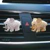 Decorazioni interne Accessori per deodoranti per auto Diamante artificiale Elefante di cristallo Fragranza solida per ragazze