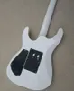 White Body Electric Guitar with Chrome Hardware Maple Fingerboard can be customized