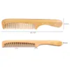 Outils de maquillage jetable antistatique en bambou en bois de peigne en bois brosse à éventail brosse cheveux et massage de beauté pour l'hôtel