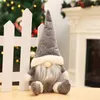 2022 Novas bonecas de natal de búfalo figuras feitas à mão Gnome Gnome Sem Faceless Toys Presentes Ornamentos Crianças Decoração de Natal