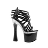 Sandały Stiletto Chunky High Heel 18cm Wodoodporna platforma nocna klub nocny buty damskie lato