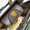 Bambu handväska Luxurys designer axelväska för kvinnor diana damer casure crossbody kvalitet klassiska brev tryck shopping tygväska plånböcker