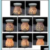 Fragrance Lamps 15 Style Incense Burner Delicate Ceramic Fragrance Lamps Fashion Hollowed Out Aroma Stove Candle Oil Furnace Home De Dhpse