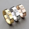 Diamantring Kristall Luxusmarke Kopie Goldring für Frauen Hochzeit Fingerband Verlobung Herren Versprechen Edelstahl Edelsteine Designer T-Ringe Großhandel Schmuck