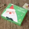 Décorations de Noël Veille Grand Coffret Cadeau Père Noël Fée Conception Kraft Papercard Activité Présente Rouge Vert Cadeaux Paquet Boîtes