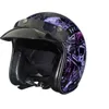 Motorradhelme Helm Halboffenes Gesicht Männer Frauen Vintage Roller Jet Retro Pare Moto Cascos CE DOT Genehmigt