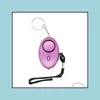 Party Favor Dhs Scream Loud Keychain Alarms Gift 130Db Egg Shape Self Defense Alarm Girl Women Security Protect Alert Personal Safet Dhwyz