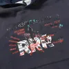 Artı beden sweatshirts yüksek kaliteli erkekler vintage yıkanmış hoodies sweatshirt hip hop 2023fw