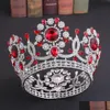 Bruiloft haar sieraden 2021 Nieuwe prachtige sier witte kristallen fl bruiloft tiara's en kronen bruidsaccessoires vintage barokke druppel deliv dhfmu