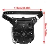 Aufbewahrungstaschen Steampunk Retro Fanny Pack Gothic Taille Tasche Vintage Motorrad Umhängetasche Schulter für Frauen Mädchen