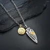 Pendant Necklaces Vintage Stainless Steel Steampunk Animal Eagle Arrow Arrowhead Cords Hip Hop Necklace Jewelry