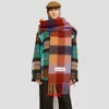 Sjaals laten Verzenend plaid poncho oversized imitatie kasjmier herfst winter dikker warm etnische sjaal wrap voor verzamelen sjaals yq1c