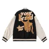 Men Baseball Jackets Streetwear Hip Hop Skull Letter Print Patchwork Varsity Bomber Jacket 2022 Autumn Casual Windbreaker Coats