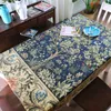 Table Cloth Mediterranean Happy Tree Life Tablecloth Wedding Dining Home Decorative Refrigerator Cover Nappe De Mantel Mesa