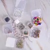 Pochettes à bijoux 2 tailles clairs petits conteneurs en plastique boîte de rangement de perles carrées pour perles artisanat jeu de société pièces organisation en gros