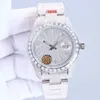 Montre-bracelets Diamond Watch Mens Mécanique montre 41 mm Stainls Steel Strap Mouvement Sapphire Impermétrique Dign Wristwatchchgi