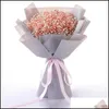 Ghirlande di fiori decorativi Ghirlande di fiori decorativi Gypsophila Bouquet di fiori secchi naturali Immortale San Valentino Compleanno Hol Dhhto