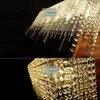 ペンダントランプモダンなシャンデリア照明K9光沢のあるクリスタルシャンデリア天井のレッドライトホームアートデコンダイニングルーム北欧