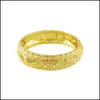 Bangle Bangle 24k настоящий золотой браслет Hi