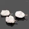 Pendant Necklaces Ore Rock Natural Clear Quartz Stone Pendants Gold Color Wire Wrapped Irregular Cluster White Crystal Pendulum Suspension