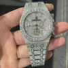 39p8 relógio de pulso 2024 aceitar personalização relógio de luxo masculino iced out vvs relógio bling diamante watch6mf14ao7