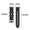 Cinturini per cinturini per orologi intelligenti in silicone da 22 cm per cinturini per cinturini GT / GT2 / GT2 Pro per Samsung Galaxy Xiaomi