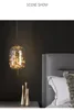 Nordic filet rouge Red Side Chandelier Lamps Girl Light Luxury Long Line Personalité Art plein d'étoiles Hôtel Bar Verre Small Chandelier