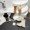Designer de bota quente de inverno Mulher bota de neve cl￡ssico mini botas de moto de moto de fivela para mulheres