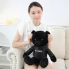 30 cm Giyinmiş Siyah Ayı Doldurulmuş Peluş Oyuncaklar Hoodie ile Çocuklar İçin Noel Hediyeleri Peluşlar