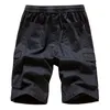 Men's Shorts Men's Multi Pockets Overalls Summer Cotton Loose Casual Pants Knee Length Sweat