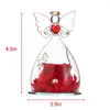 Decorative Flowers Angel Immortal Flower Glass Cover Rose Creative Ornament Christmas Gift Valentine's Day