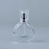 Opslagflessen 1 stc 25 ml ronde parfum flesglas spray mini lege schoonheid cosmetische containers draagbare hervulbare reisverstuiver