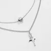 Choker UDDEIN Fashion Punk Necklace Double Layer Chain Skull Pendant For Women Bohemian Party Jewelry Collar