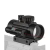 1X40 Red Dot Scope Taktisches Zielfernrohr Kollimator Reflexvisier mit integrierter roter Laser-Jagdoptik für 11 mm und 20 mm Picatinny-Schiene