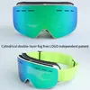 Kayak Goggles Gözlük Erkek Kadın Antifog Silindirik Kar İnek UV Koruma Kış Yetişkin Spor Snapboard Gafas 2210213249143