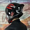 Motorradhelme geeignet f￼r Orz Electric Full Helm M￤nner und Frauen Winter Individualit￤t vier Staffel Lokomotive Big Tail Liebhaber